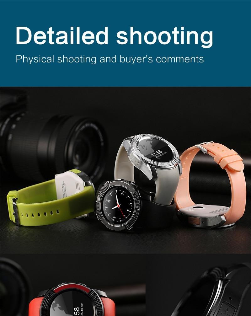 Famous Sport Men Smart Watch WIth SIM card For Android and IOS sistems With Camera Rounded Answer Call Dial Call Smartwatch and Heart Rate Fitness Tracker