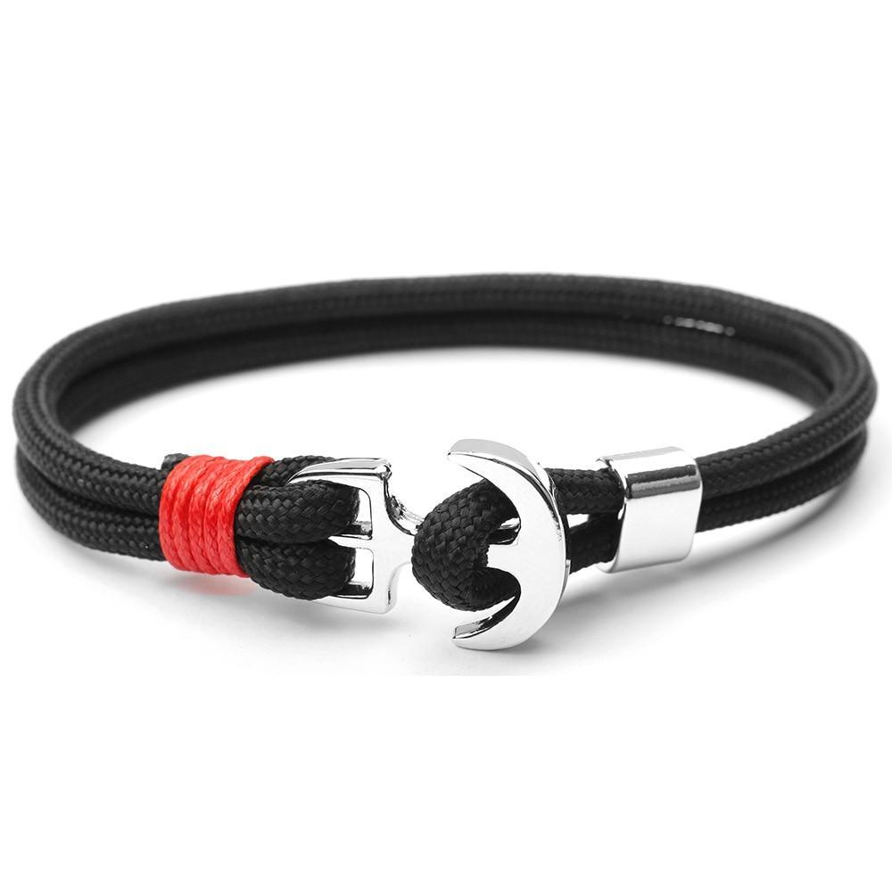 Amazing Multilayer Anchor Bracelets Charm Survival Rope Chain Fashion Jewelry Bracelet Men For Women Best Gift