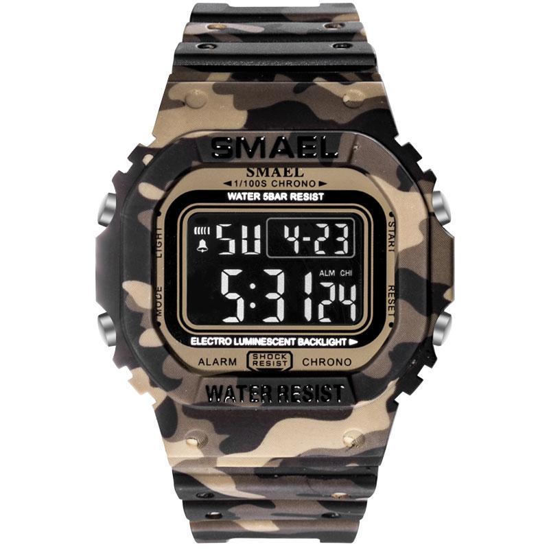 Luxury Modern Sports Watch With Led Digital Display Waterproof 50M Military Famous Unisex Watch For Man and Woman