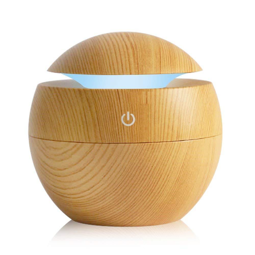 130ML USB Aroma Diffuser Ultrasonic Cool Mist Humidifier Air 7 Color Change LED Night Light For Office Home