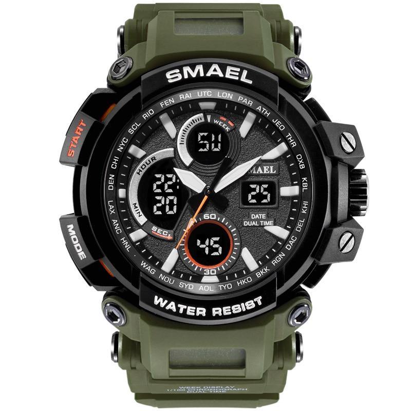 Modern Sport Waterproof 50M Men Watches With LED Digital Display In Military Armi Relogio Masculino Style