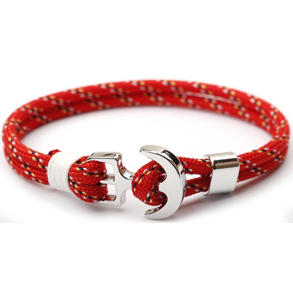 Amazing Multilayer Anchor Bracelets Charm Survival Rope Chain Fashion Jewelry Bracelet Men For Women Best Gift