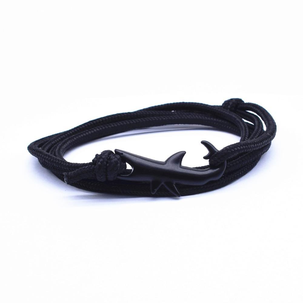 Nylon Rope Chain Luxury Bracelets For Women And Men Ocean Shark Charm Bracelet Popular Jewelry Anchor Bracelet Style