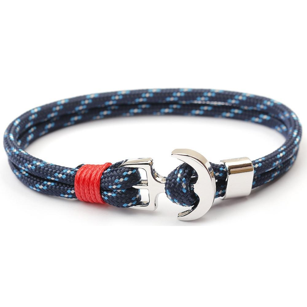 Amazing Multilayer Anchor Bracelets Charm Survival Rope Chain Fashion Jewelry Bracelet Men For Women Best Gift