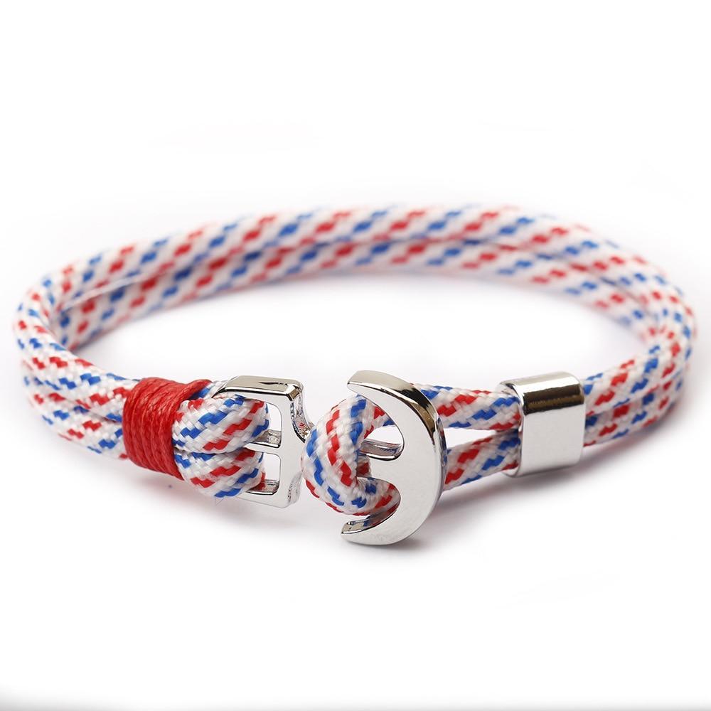 Amazing Multilayer Anchor Bracelets Charm Survival Rope Chain Fashion Jewelry Bracelet Men For Women Best Gift