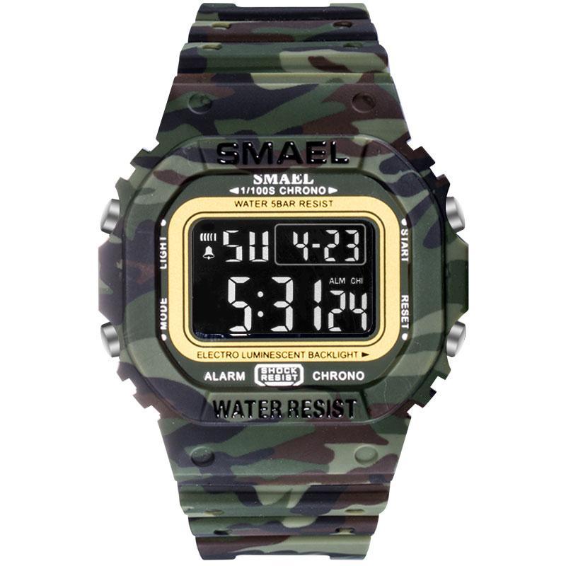 Luxury Modern Sports Watch With Led Digital Display Waterproof 50M Military Famous Unisex Watch For Man and Woman