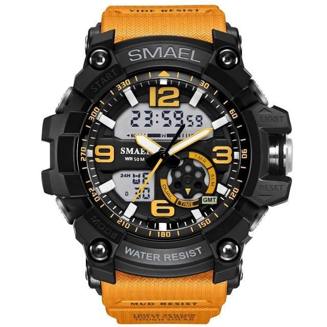 NEW Sport Analog-Digital Watch For Men and Woman Waterresistant 50M Professional Waterproof Quartz Large Dial Military Wristwatches With Night Mode