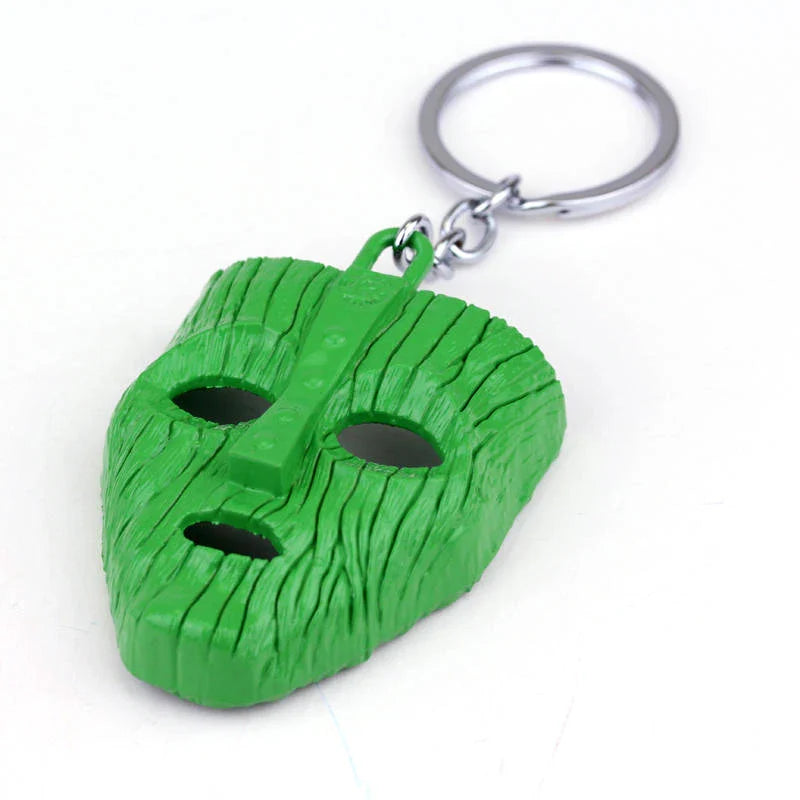 Punk Jim Carrey Movie The Mask Keychain Keyring Fancy Dress Loki Halloween key chains Pendant Funny Car Chaveiro