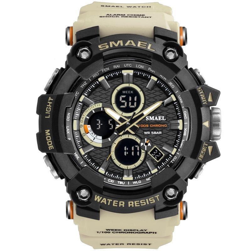 Men's Sports Watches Top Brand Luxury Military Quartz Watch Men Waterproof 50M Shock Digital Whats Relogio Masculino