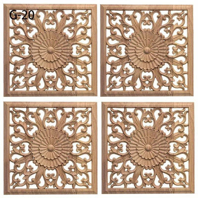 Handcrafted Floral Wooden Wall Panel for Elegant Home Decor