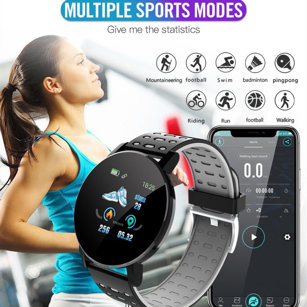 New Bluetooth Smart Watch For Men and Woman With Multifunction Blood Pressure Smartwatch Sport Tracker Band For Android IOS and WhatsApp Connection