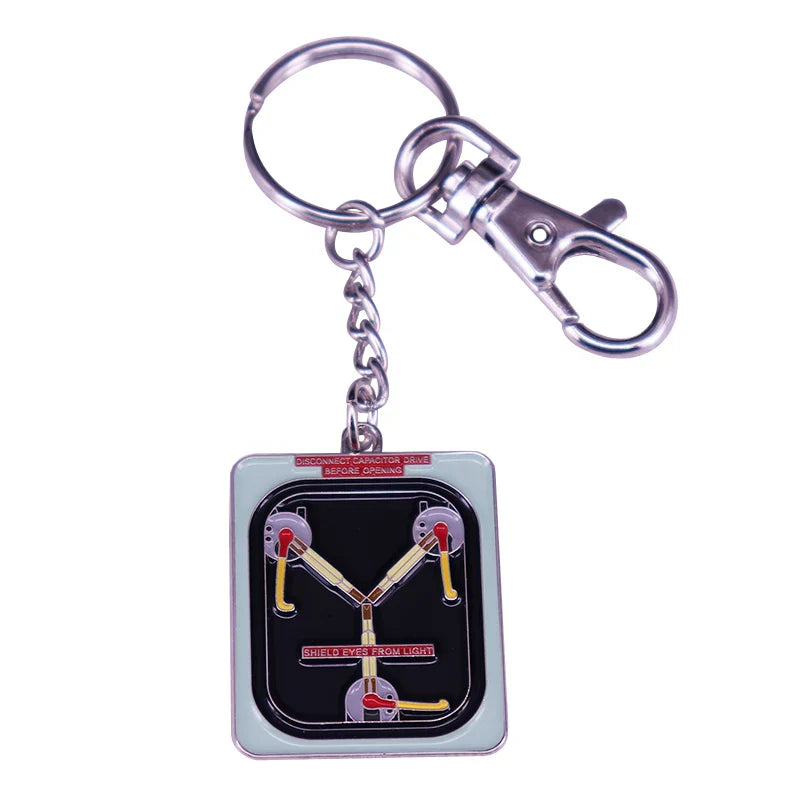 Back To The Future Delorean Flux Capacitor Keychain Sci-fi Movie Fans Cool accessory