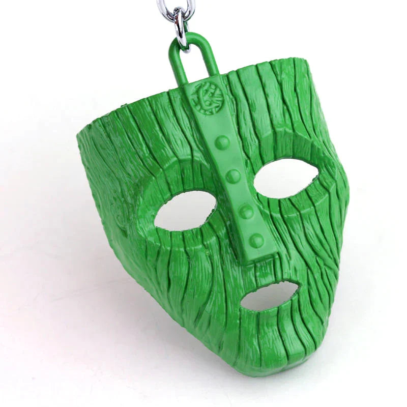 Punk Jim Carrey Movie The Mask Keychain Keyring Fancy Dress Loki Halloween key chains Pendant Funny Car Chaveiro