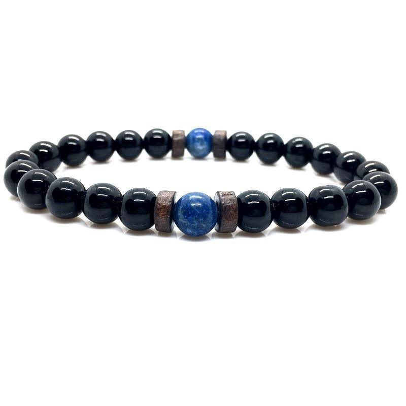 Lava Stone Men Wrist Bracelet Natural Moonstone Bead Tibetan Chakra Diffuser Bracelets For Men Jewelry Cool Gifts