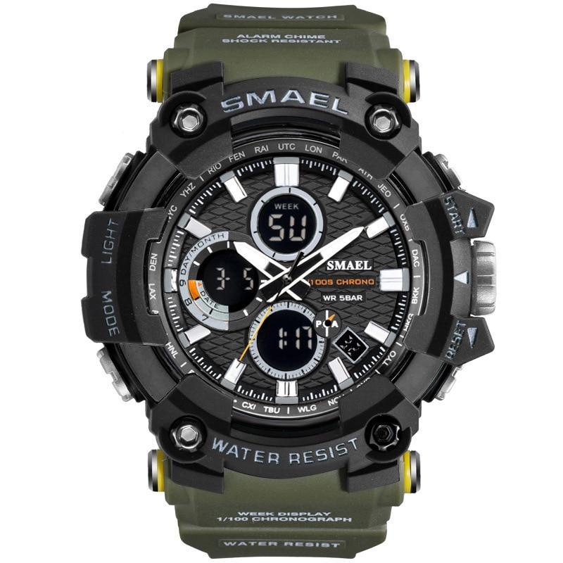 Men's Sports Watches Top Brand Luxury Military Quartz Watch Men Waterproof 50M Shock Digital Whats Relogio Masculino