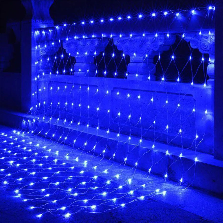 1.5*1.5M 3x2M 10x1M 6X4M Christmas Net Light Outdoor LED Net Mesh String Light Garden Holiday Party Wedding Fairy Light Garland