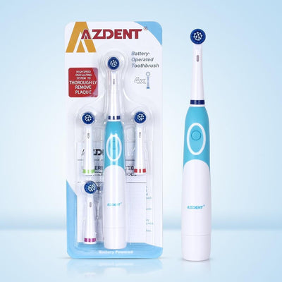 Modern Rotation Proffesional Electric Toothbrush with 4 & 8 Replacement Heads Deep Clean Battery Operated Tooth Brush Teeth Whitening Teethbrush For Adults