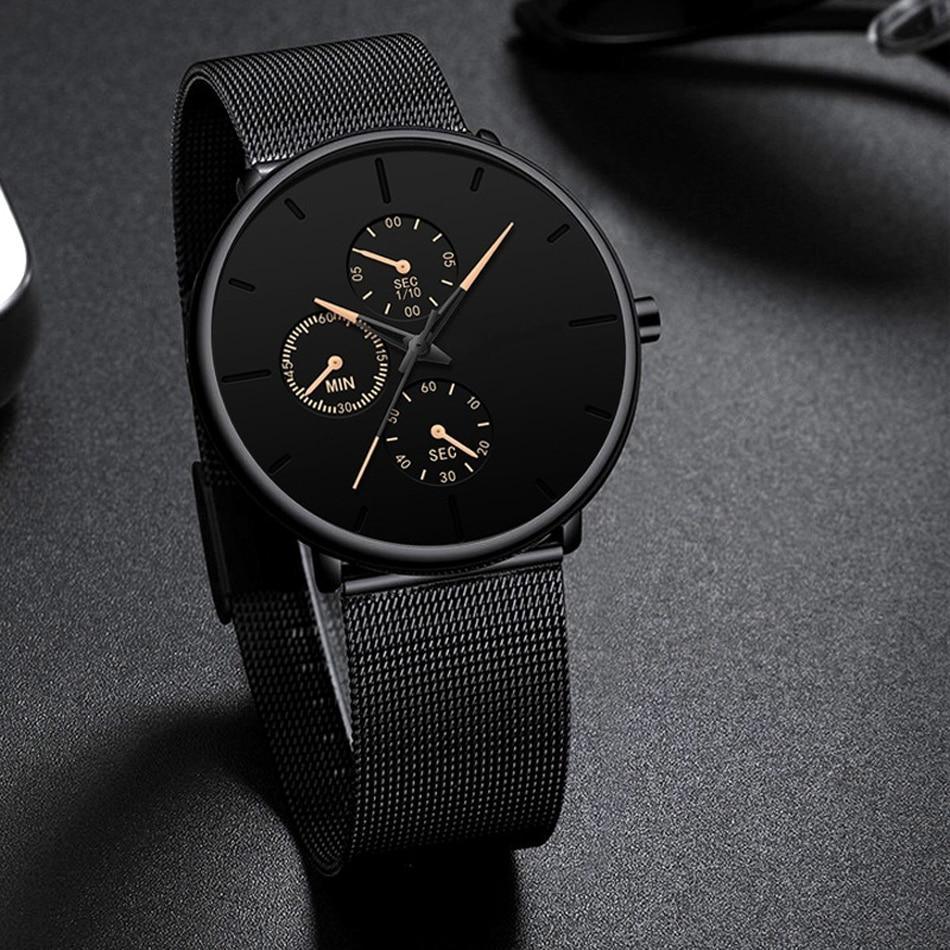 Relogio Masculino Unisex Woman and Men Quartz Watch In Casual Slim Mesh Style Designer Sport Watch