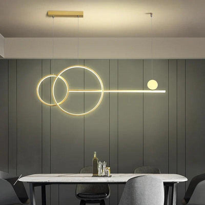 Brass Ring Chandelier