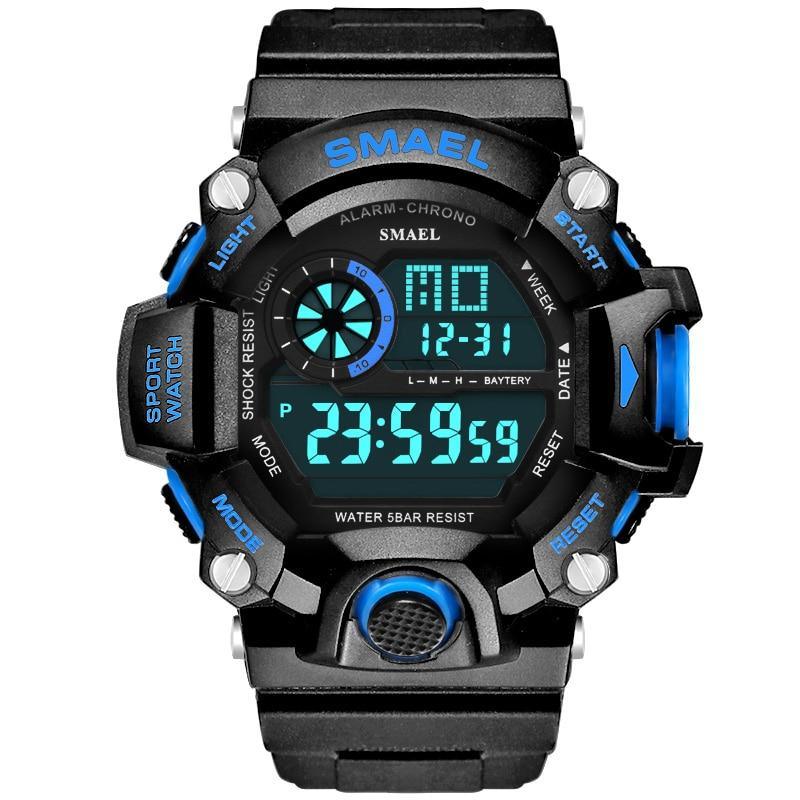 Digital Mens Sports Waterproof 50 M Watches With Auto Date relogio masculino Army Military Sports Unisex Watch