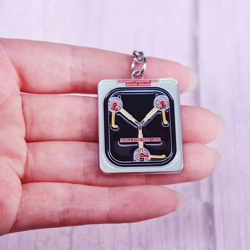 Back To The Future Delorean Flux Capacitor Keychain Sci-fi Movie Fans Cool accessory