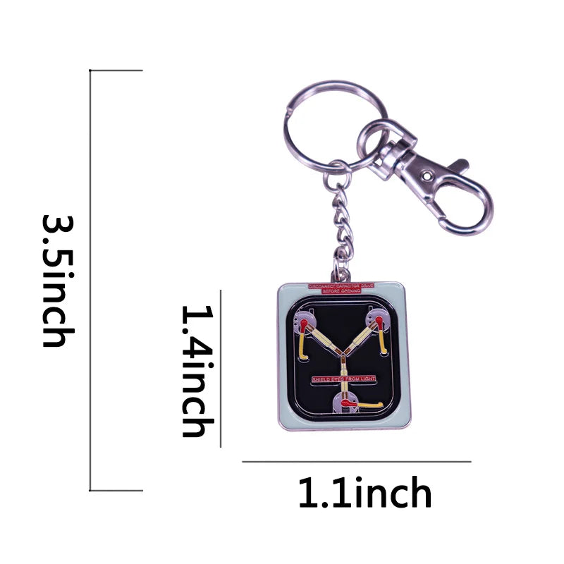 Back To The Future Delorean Flux Capacitor Keychain Sci-fi Movie Fans Cool accessory