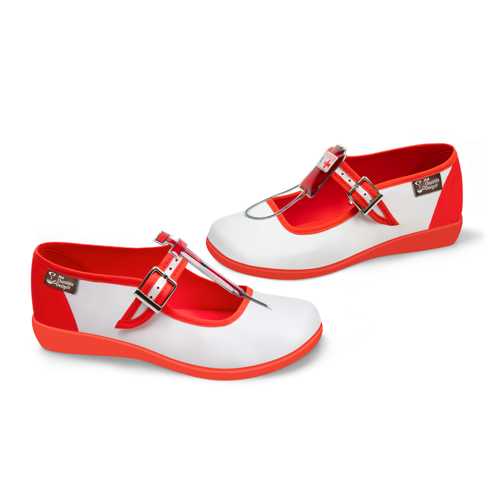 Hot Chocolate Design Nurse Mary Jane Flat