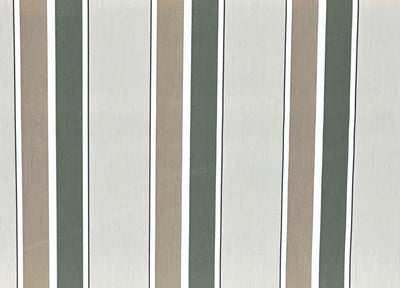 SUNBRELLA SHADE WATERPROOF FABRIC FERN HEATHER BEIGE BLOCK STRIPE 4959 47