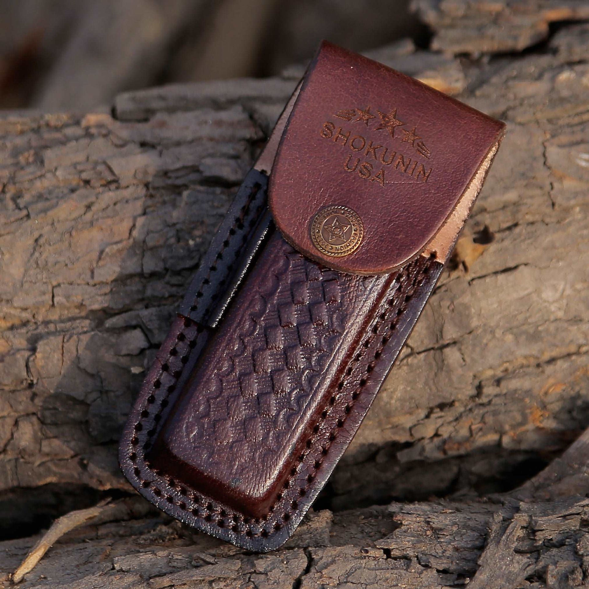Handmade Custom Pocket Knife with Ram Horn Handle & Sheath Personalized