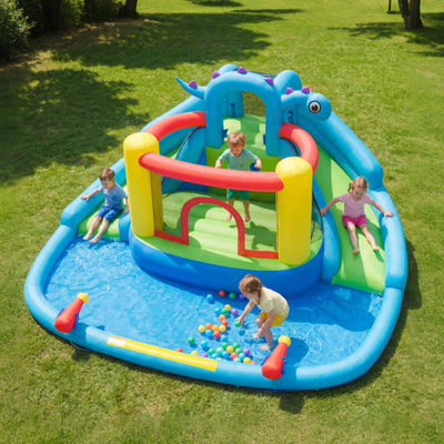 Inflatable Water Slide Park Dinosaur-themed Kids Inflatable Bounce House