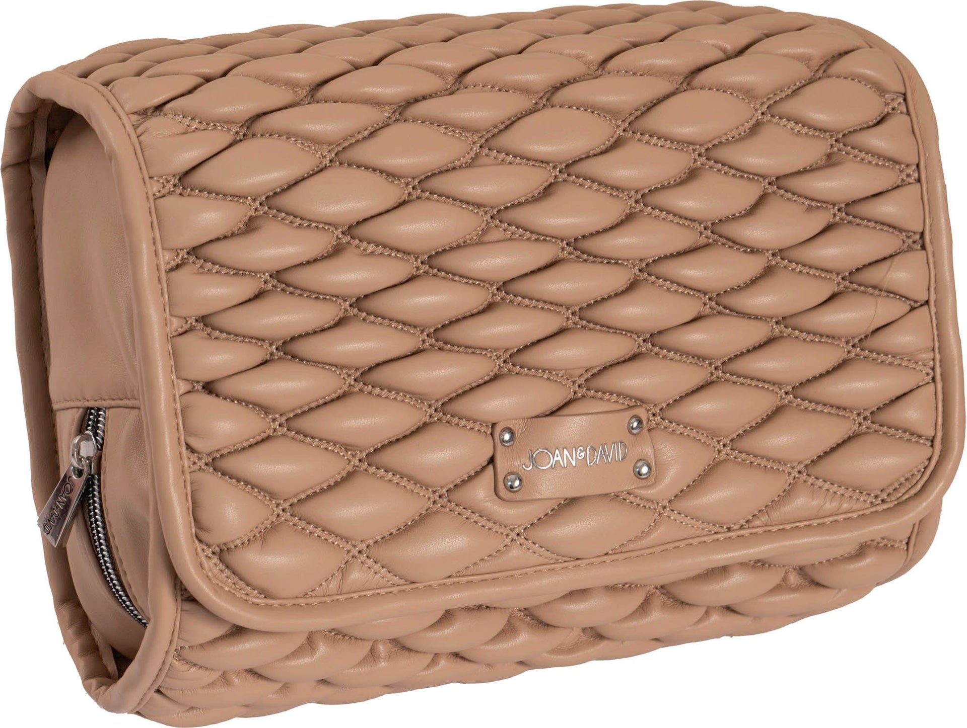 Joan & David Bubble Quilted Roll Hanging Toiletry Organizer Bag