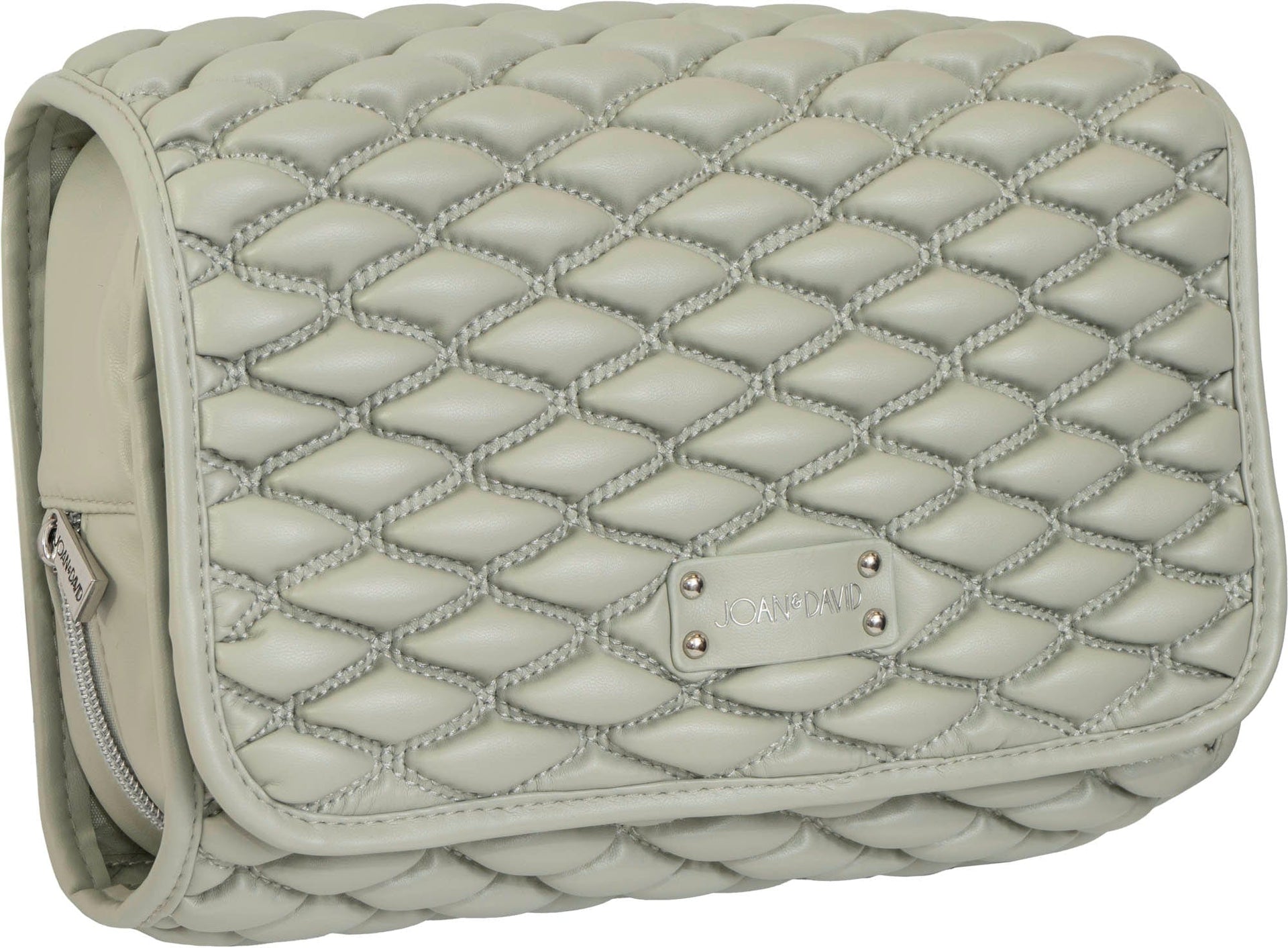 Joan & David Bubble Quilted Roll Hanging Toiletry Organizer Bag