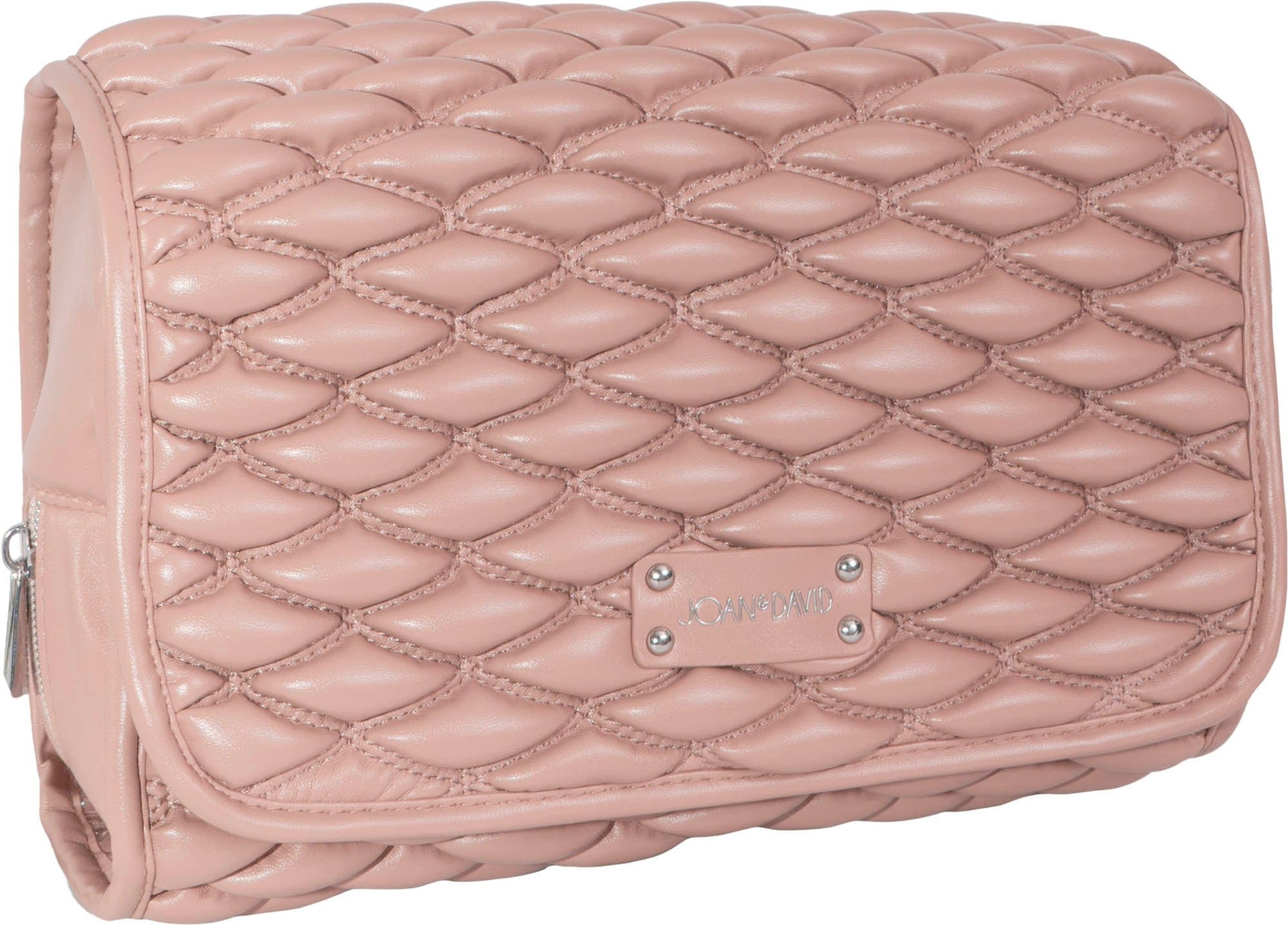 Joan & David Bubble Quilted Roll Hanging Toiletry Organizer Bag