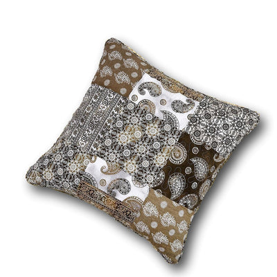 DaDa Bedding Bohemian Patchwork Moroccan Paisley Dreams Euro Pillow Sham Cover, 26