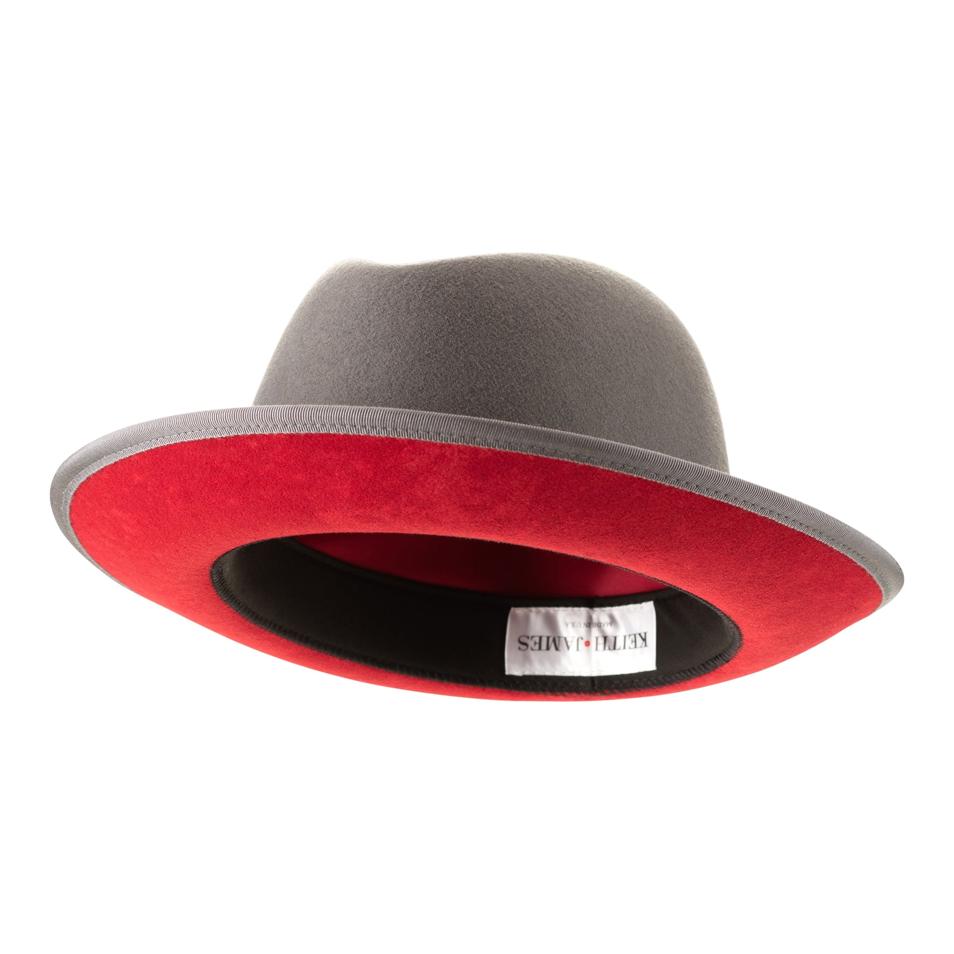 King (Cool Grey) Center Creased Fedora Hat