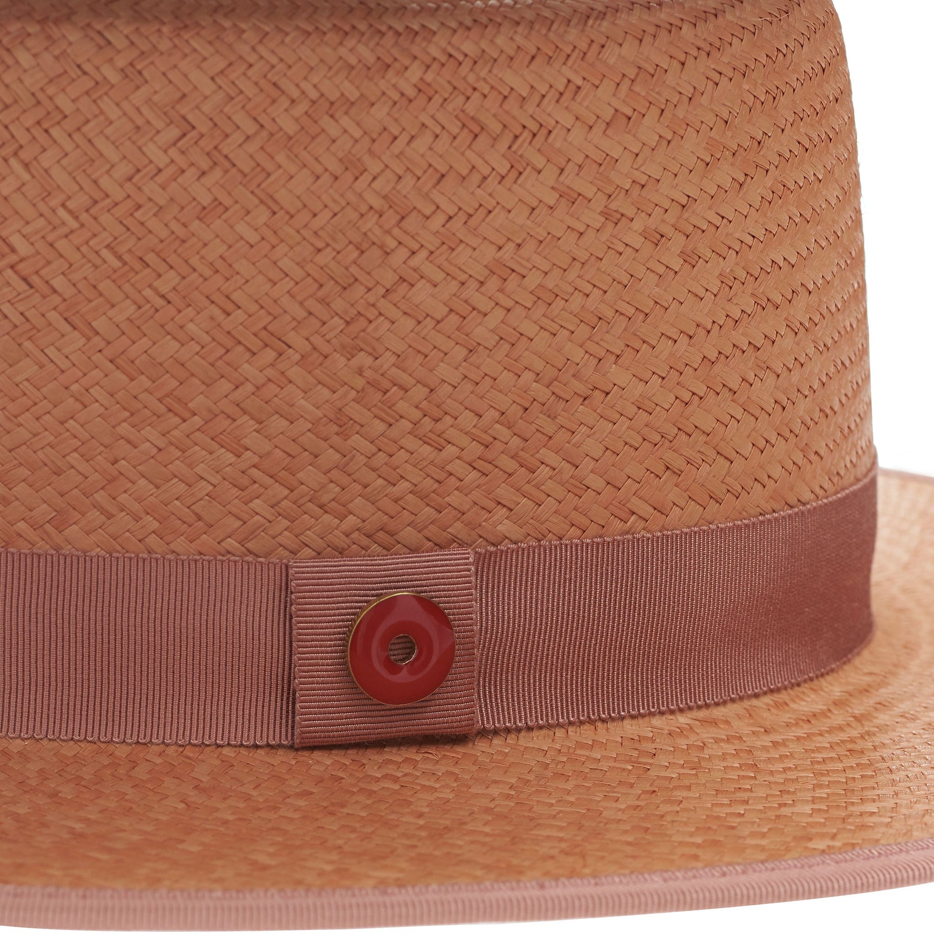 Derby (Salmon Pink Straw) Hat