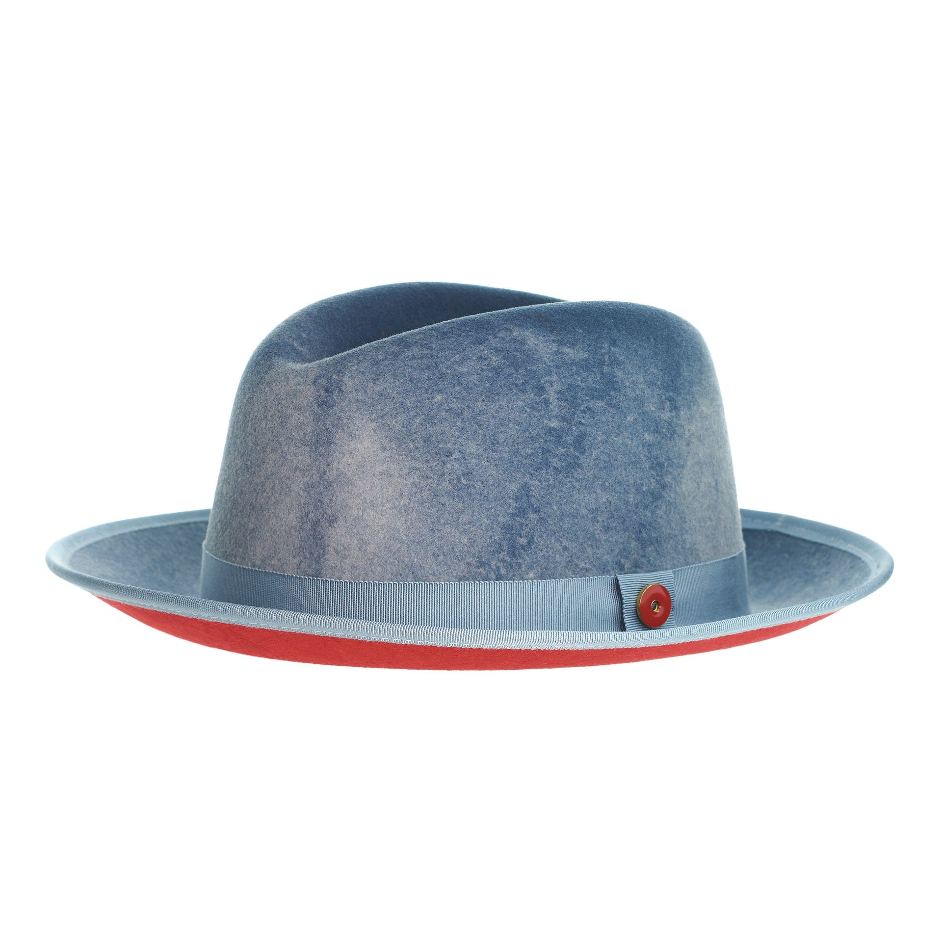 King (Swirl Blue) Center Creased Fedora Hat