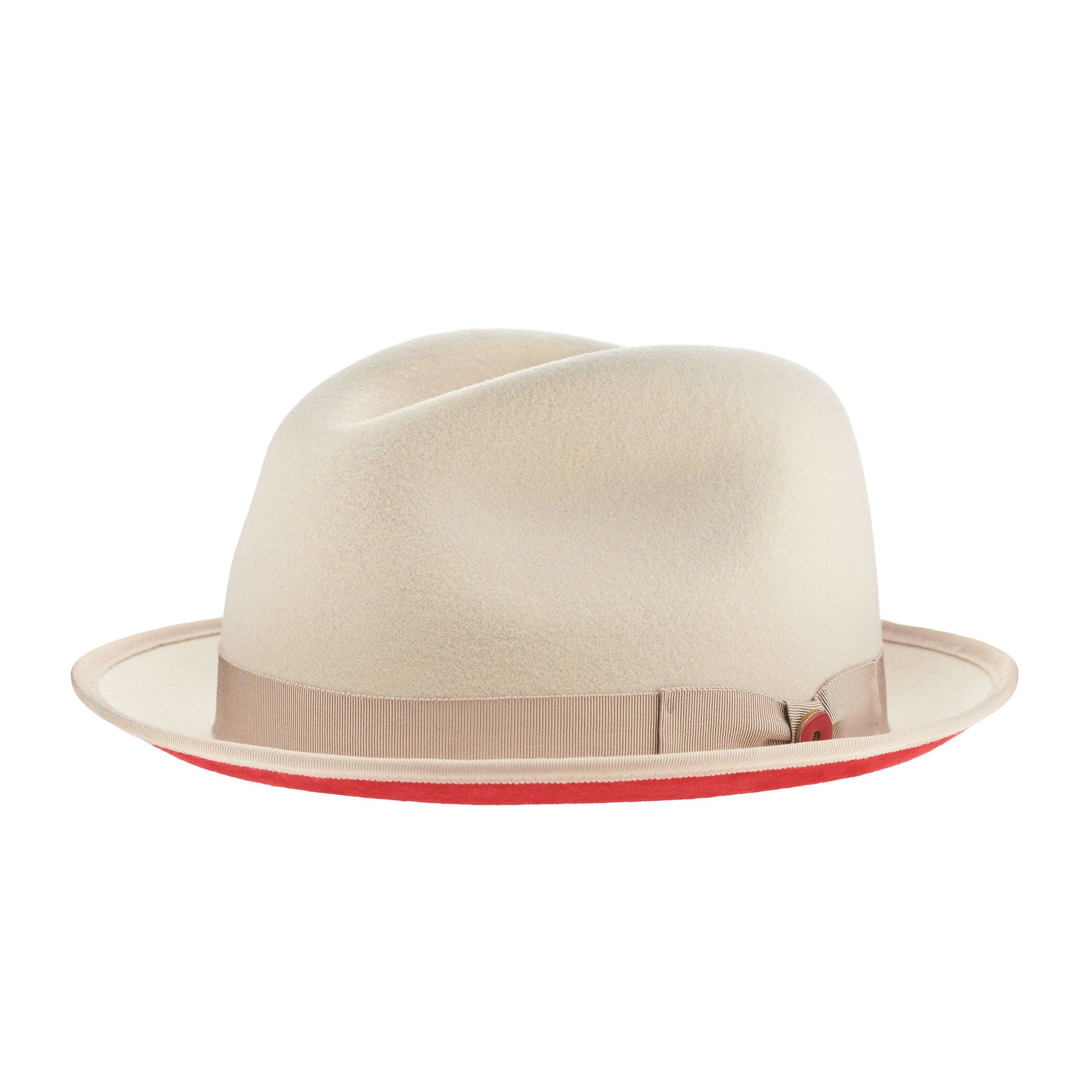 Prince (Sandy Beige) Pinched Crown Fedora Hat