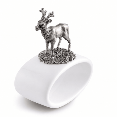 Deer Stoneware Napkin Ring