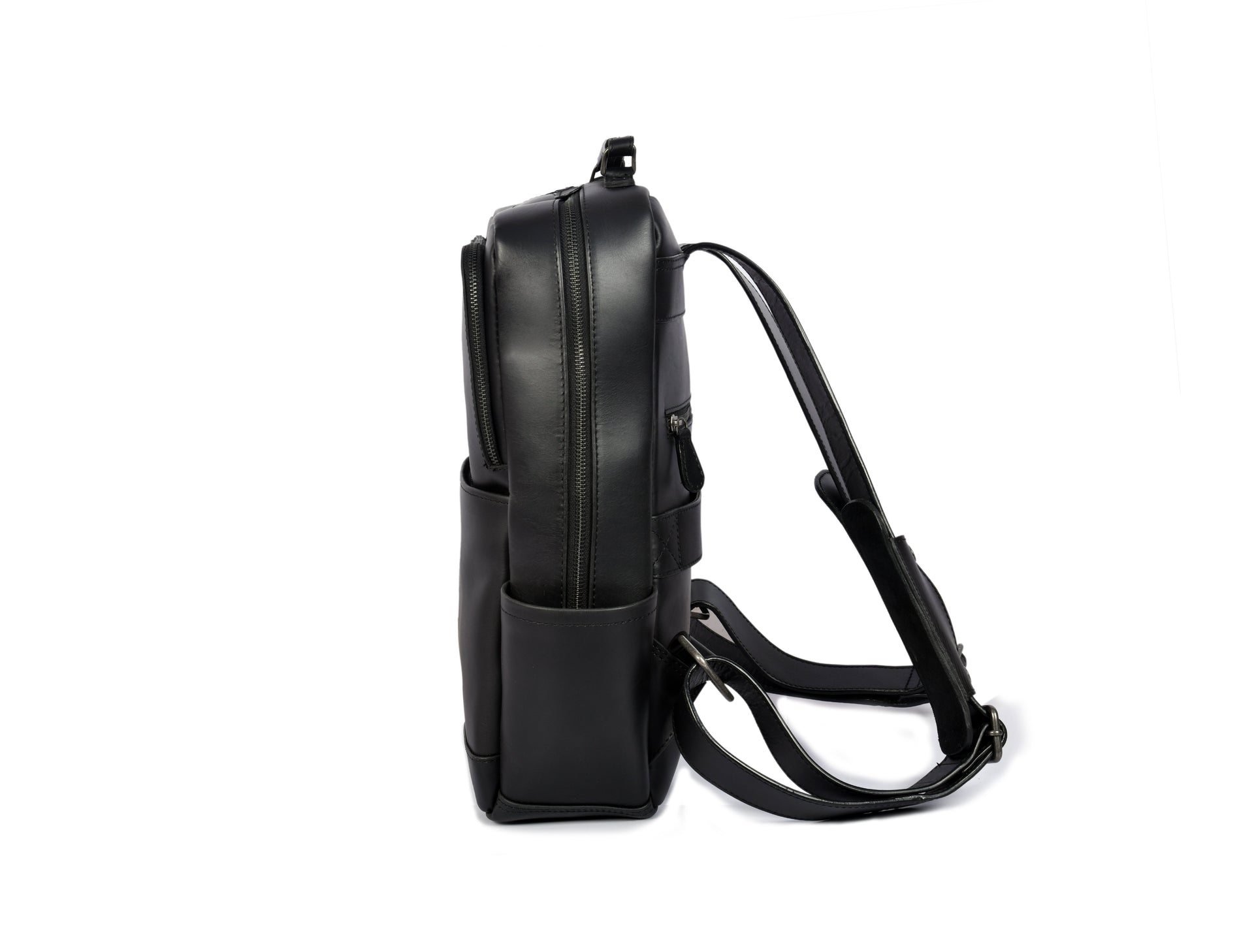 Tolredo Hudson Leather Backpack (Midnight Noir)