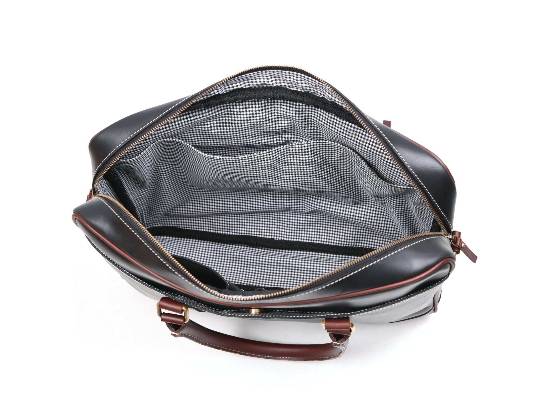 Reeds Leather Office Bag - Raven Black
