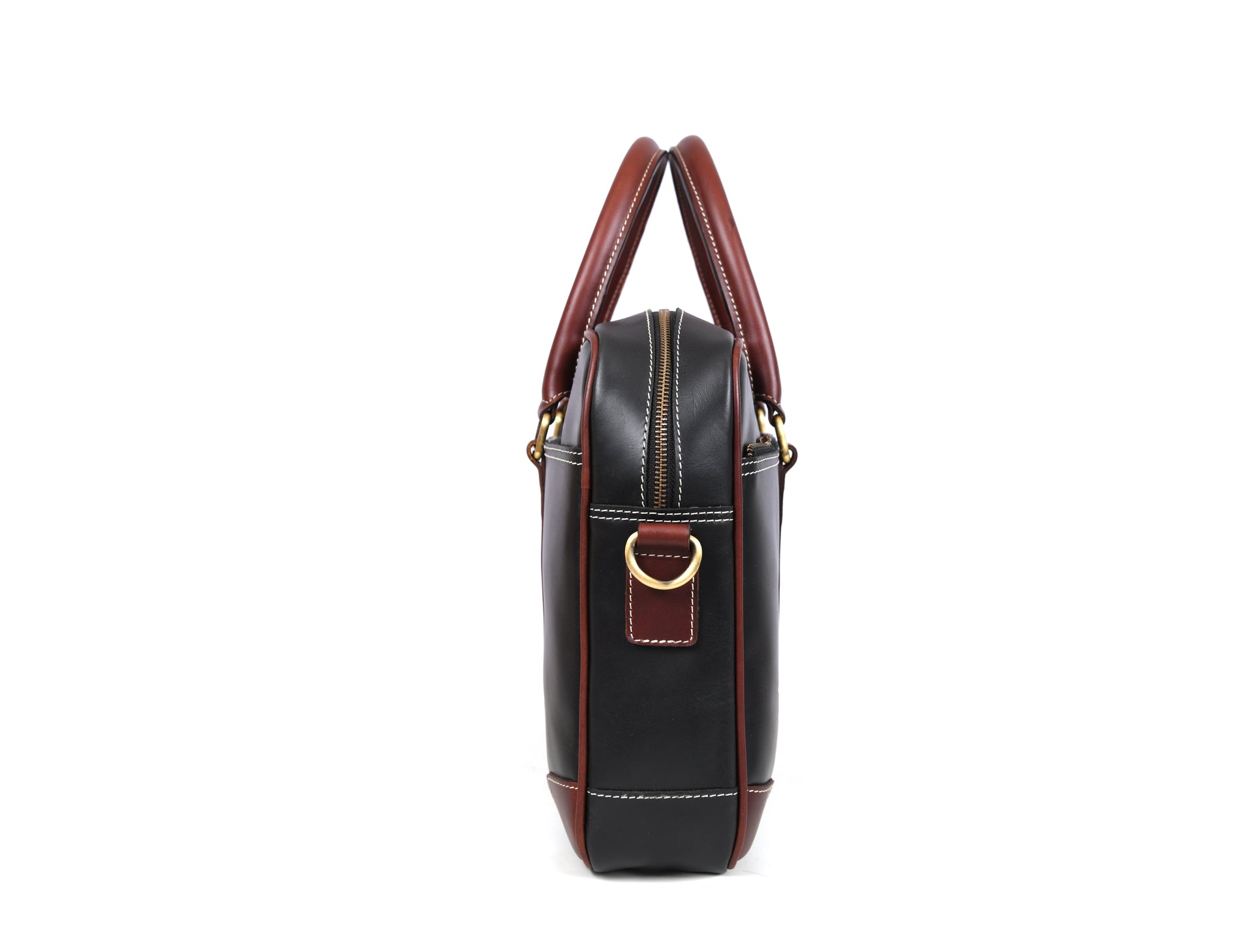 Reeds Leather Office Bag - Raven Black