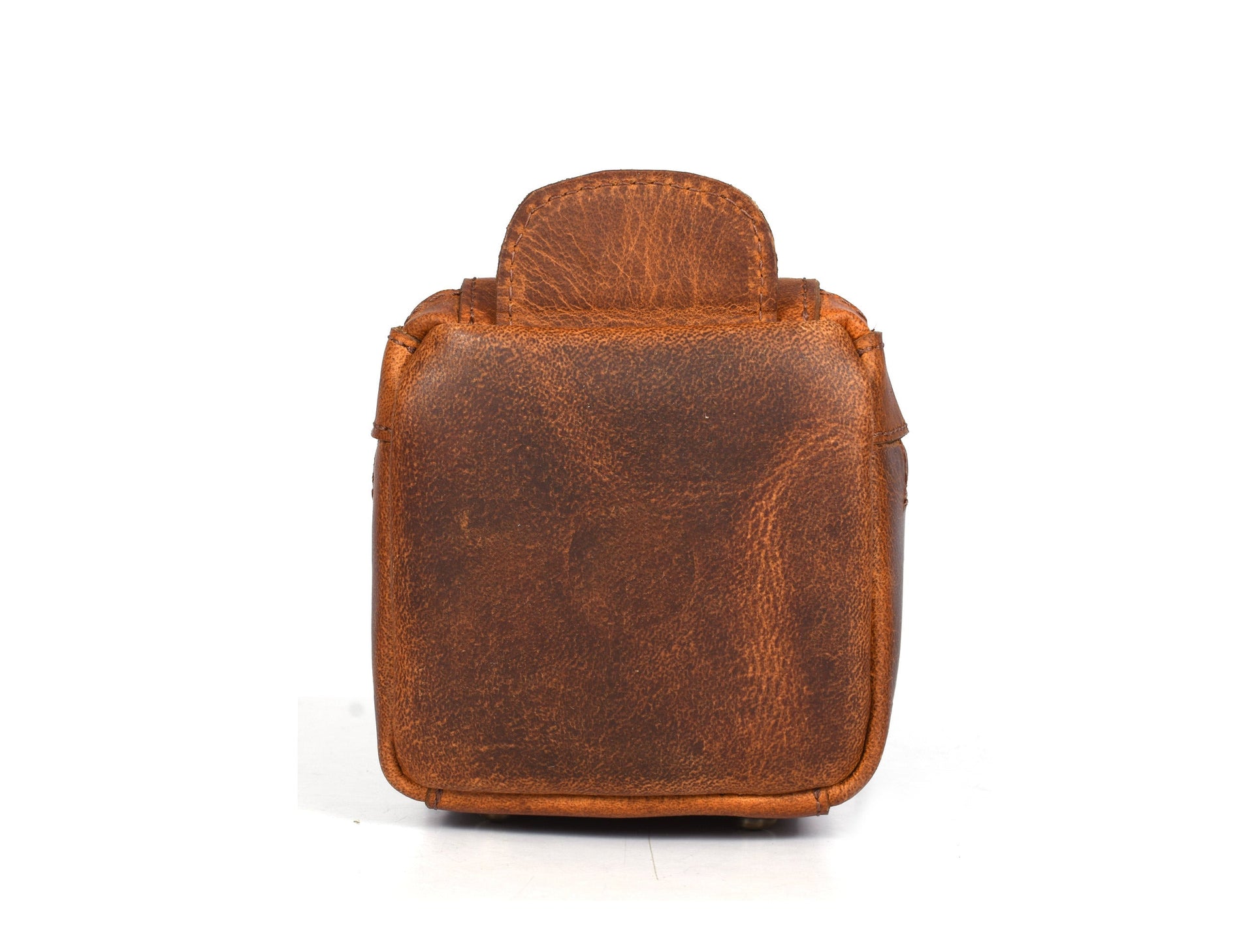 Winston Leather Toiletry Bag - Caramel Brown