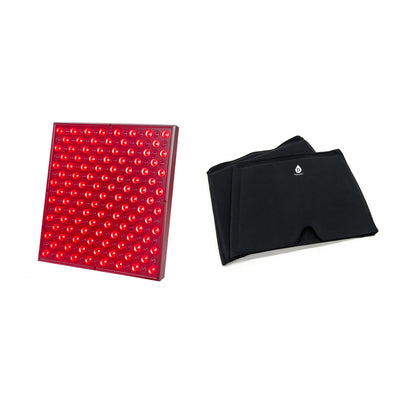 Pursonic LED Red Light Therapy Panel & Reusable Hot and Cold Gel Ice Head Wrap
