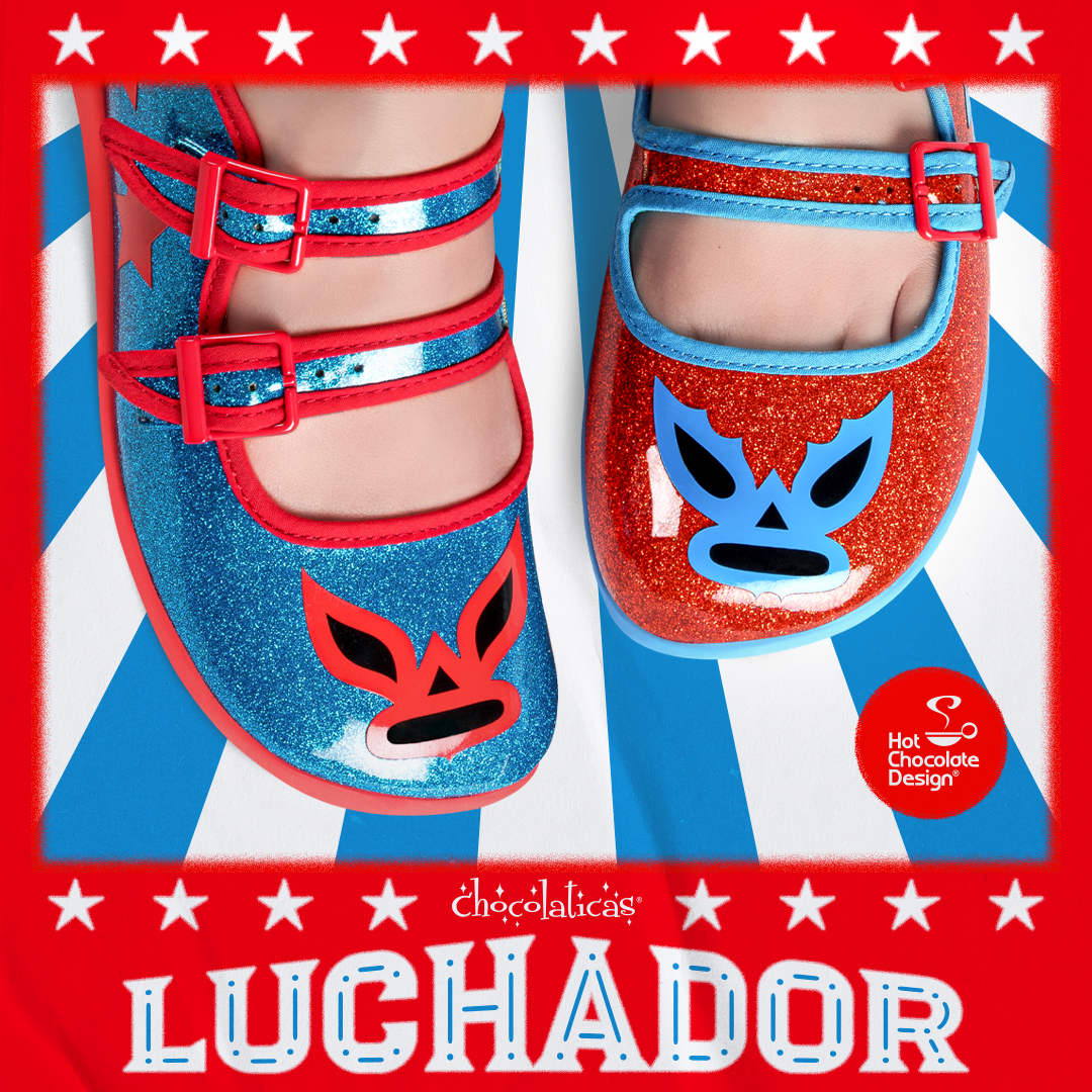 Hot Chocolate Design Luchador Mary Jane Flats
