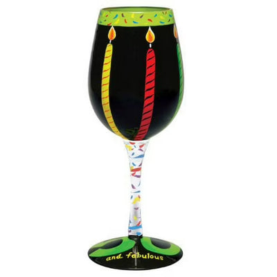 Lolita Glassware 50 & Fabulous Wine Glass #GLS11-5585J