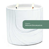 Natural Eucalyptus White Marble Candle 17oz