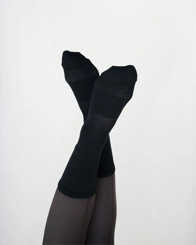 Merino Performance Socks - Black Floral