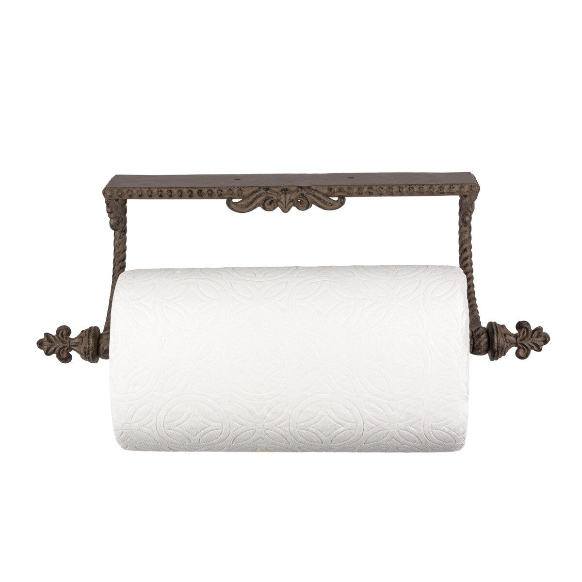 Metal Acanthus Under-Cabinet Paper Towel Holder