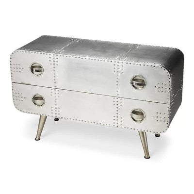 Metalworks Midway Aviator 2 Drawer Accent Chest